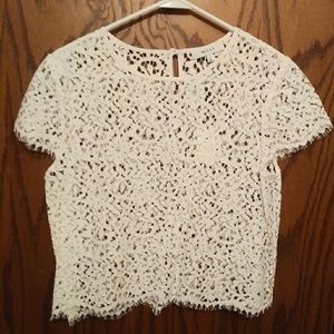 Milly white cutout shirt